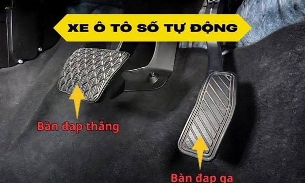 Bố trí chân ga chân thắng trên xe số tự động