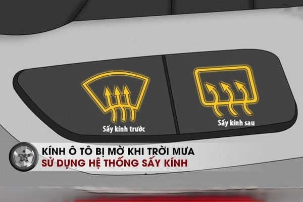 Hệ thống sấy kính ô tô dễ sử dụng khi chỉ cần nhấn nút trên bảng điều khiển là sẽ tự khởi động