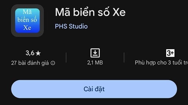 Tra cứu thông tin chủ xe thông qua app mã biển số xe